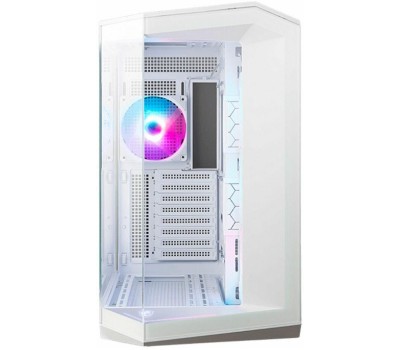 Корпус MSI Корпус MAG Pano 100R PZ WHITE , Mid Tower, ATX, 2xUSB 3.2 Gen 1, 1xUSB 3.2 Gen2 Type-C, 3x120mm ARGB Reverse Blade Fan, 1x120mm ARGB Fan, ARGB+PWM Control Board,Tempered Glass Window, Brown Box