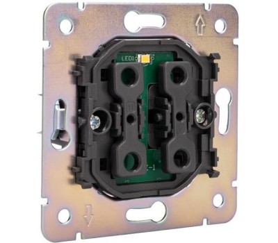 KRANZ Выключатель ROUND 1 кл перекрестный (переключатель) с подсветкой 10А с/у перламутр