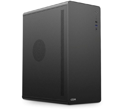 Корпус для ПК CBR Корпус ATX Miditower U500, без БП, 1*USB 3.0 Type-C, 1*USB 3.0, 1*USB 2.0, HD Audio+Mic, Black [PCC-ATX-U500-WPSU]