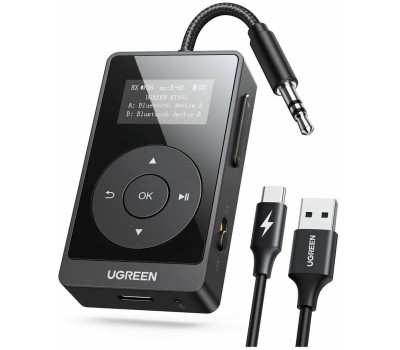 UGREEN Bluetooth аудиоадаптер BT503 (45492) Bluetooth Audio Adapter. Цвет: черный