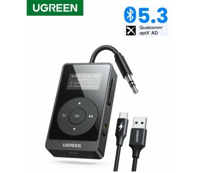 UGREEN Bluetooth аудиоадаптер BT503 (45492) Bluetooth Audio Adapter. Цвет: черный