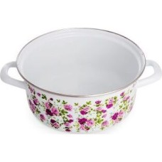 Кастрюля ЛЫСЬВА 1510АП2/4 Китайская роза, эмал. 2,0л