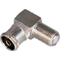 Переходник REXANT (05-4312) ПЕРЕХОД ГНЕЗДО F-ГНЕЗДО TV УГЛОВОЙ