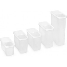 Набор емкостей АЛЬТЕРНАТИВА М9115 Лайн для сыпучих продуктов (белый) (Стандарт качество)