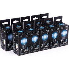 GAUSS Лампа светодиодная Filament 11Вт цок.:E27 шар 220B 4100K св.свеч.бел.нейт. (упак.:1шт) (105802211)