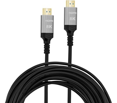 DIGMA Кабель аудио-видео HDMI 2.1 AOC, HDMI (m) - HDMI (m), ver 2.1, 70м, GOLD, черный [hdmi-aoc2.1-70]