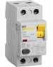 IEK Выключатель дифф. тока (УЗО) ВД1-63 (MDV10-2-063-300) 63A 2П 230В 2 модуля белый (упак.:1шт)