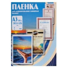 OFFICE KIT Пленка для ламинирования PLP10630, 100мкм, 303х426 мм, 100шт., глянцевая, A3