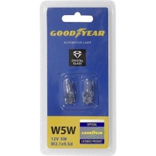 Лампа светодиодная GOODYEAR Автолампа GY W5W 12V 5W W2.1x9.5d (блистер: к-т 2шт)
