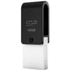 Флешка SILICON POWER Флешка USB Mobile X21 16ГБ, USB2.0, черный [sp016gbuf2x21v1k]