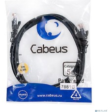 Cabeus PC-UTP-RJ45-Cat.5e-2m-BK Патч-корд UTP, категория 5e, 2 м, неэкранированный, черный