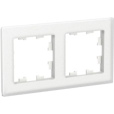 SCHNEIDER ELECTRIC Рамка ATN330102 (ATN330102) накладная 2шт горизонтальный монтаж стекло белый
