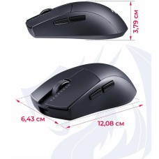 DEFENDER Мышь беспроводная Redragon K1ng 4K Pro (Король 4К Про) черный (USB/BT/2.4G, 26000dpi, 7but) (72211)