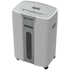 NEW UNITED Шредер United Etalon ET-15M серый (секр.P-5) фрагменты 15лист. 25.6лтр. скрепки скобы пл.карты CD