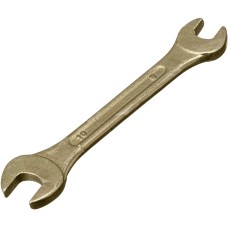 СИБРТЕХ Ключ рожковый, 8 х 10 мм, желтый цинк 14303