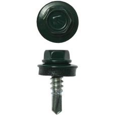 ЗУБР СКМ 6005, 19 х 5.5 мм, зелёный насыщ., 2500 шт (10,77 кг.), кровельный саморез, Профессионал (4-300310-55-019-6005)