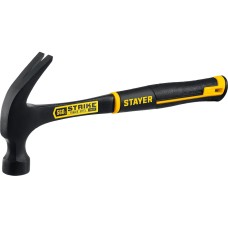 STAYER Strike, 560 г, цельнометаллический столярный молоток-гвоздодёр, Professional (2025-560)