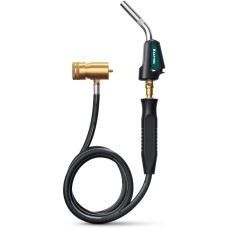 KRAFTOOL KS-8000, со шлангом 1.4м с пьезоподжигом на баллон турбо нагрев + 30% 2000°C, Газовая горелка Blue Fire (55512)