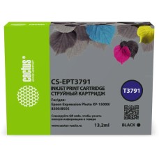 Картридж струйный CACTUS Картридж струйный CS-EPT3791 378XL черный (13.2мл) для Epson Expression Photo XP-8500/XP-8505/XP-15000 с чипом