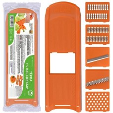 MULTIDOM Терка с 5 насадками. Размер 11х33 см. МТ76-112