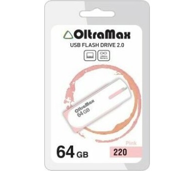 USB флэш-накопитель OLTRAMAX OM-64GB-220-розовый
