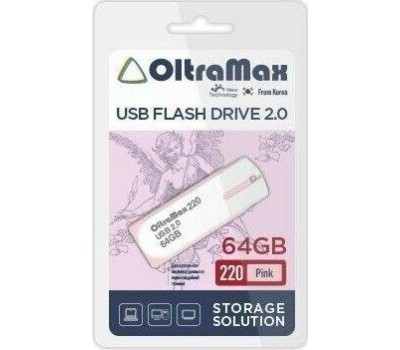 USB флэш-накопитель OLTRAMAX OM-64GB-220-розовый