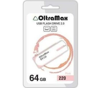 USB флэш-накопитель OLTRAMAX OM-64GB-220-розовый