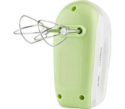 Миксер SCARLETT SC-HM40S05 белый с зеленым