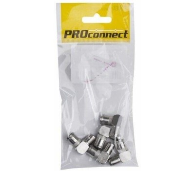 Переходник REXANT (05-4312) ПЕРЕХОД ГНЕЗДО F-ГНЕЗДО TV УГЛОВОЙ