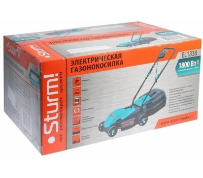 Газонокосилка STURM EL1838 Электрическая газонокосилка