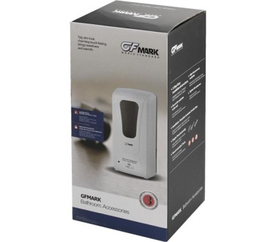 Дозатор сесорный GFMARK 718 Дозатор СЕНСОРНЫЙ, ПЕНА, пластик АБС, БЕЛЫЙ, большой, с окошком, 1000 мл