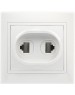 Розетка SMARTBUY (SBE-01w-S1-RJPH) Венера, 1-местная, белый