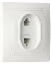 Розетка SMARTBUY (SBE-01w-S1-RJPH) Венера, 1-местная, белый
