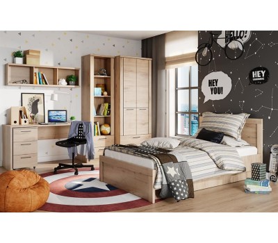 Модульная мебель АНРЭКС DOORSET Стол письменный 120. Цвет ДУБ НАВАРРА (1 уп.)