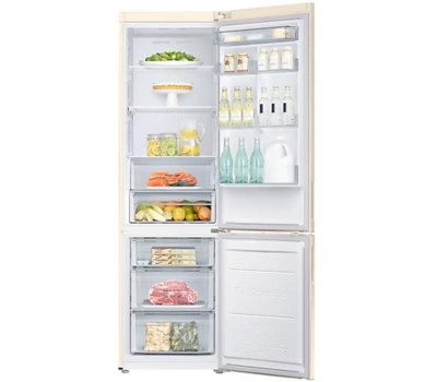 Холодильник с нижней морозильной камерой SAMSUNG RB37A5200EL/WT Бежевый, 387 л
