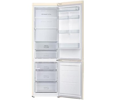 Холодильник с нижней морозильной камерой SAMSUNG RB37A5200EL/WT Бежевый, 387 л