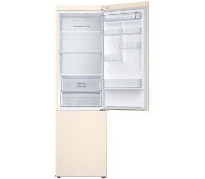 Холодильник с нижней морозильной камерой SAMSUNG RB37A5200EL/WT Бежевый, 387 л