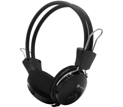 OKLICK Наушники с микрофоном Оклик HS-M200 черный 1.8м накладные оголовье (1532011)