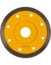Алмазный диск DENZEL Диск алмазный отрезной 115 х 22,2мм, сплошной, супертонкий, горячий пресс, сухой/мокрый рез 73057