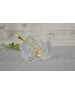 Икорница LEFARD 195-112 MUZA CRYSTAL ЛЕБЕДЬ с ложкой 11*7*8,5см