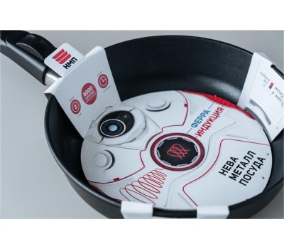 Сковорода НЕВА МЕТАЛЛ ПОСУДА 59026 Ферра Индукция а/пр литая 26см съемн/руч