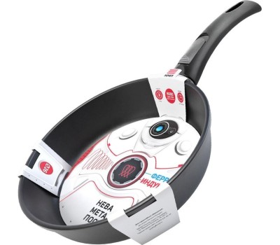 Сковорода НЕВА МЕТАЛЛ ПОСУДА 59026 Ферра Индукция а/пр литая 26см съемн/руч