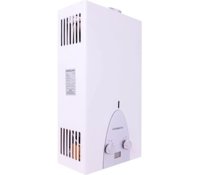 Проточный газовый водонагреватель GENBERG 311.01 Люкс 11 л. Белый