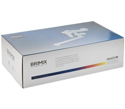 Смеситель для ванной BRIMIX 555 Смеситель в ванную длинный излив с дивертором, шаровый из высокопрочного пластика АБС - БЕЛЫЙ
