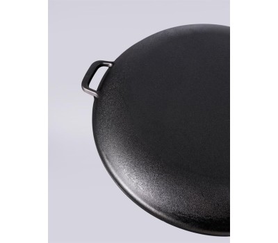 РОССИЯ 0036-4 Крышка-cковорода чугунная, 36 см, с двумя ручками