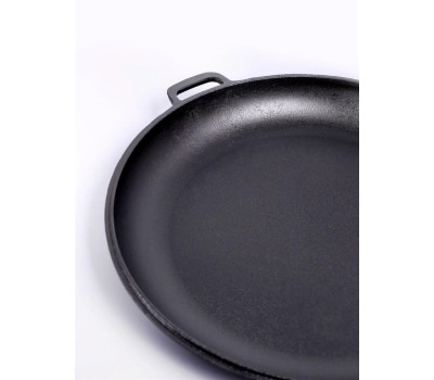 РОССИЯ 0036-4 Крышка-cковорода чугунная, 36 см, с двумя ручками