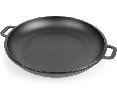 РОССИЯ 0036-4 Крышка-cковорода чугунная, 36 см, с двумя ручками