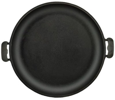 РОССИЯ 0036-4 Крышка-cковорода чугунная, 36 см, с двумя ручками