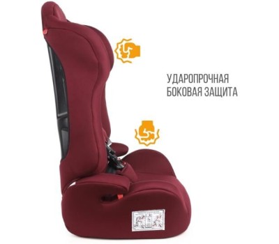 Детское автомобильное кресло ZLATEK KRES4137 ZL513 Basic разборное гр.I/II/III, бордо