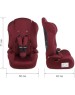 Детское автомобильное кресло ZLATEK KRES4137 ZL513 Basic разборное гр.I/II/III, бордо